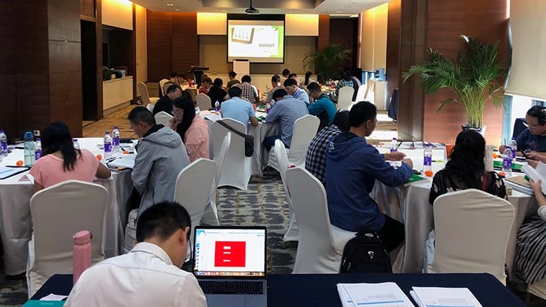 Support raising training at hotel